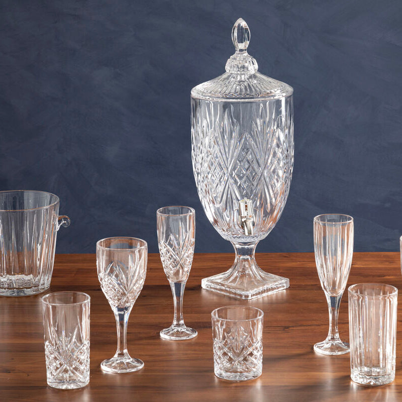 Set Of Four Beaufort Crystal Large Hi Ball Glasses