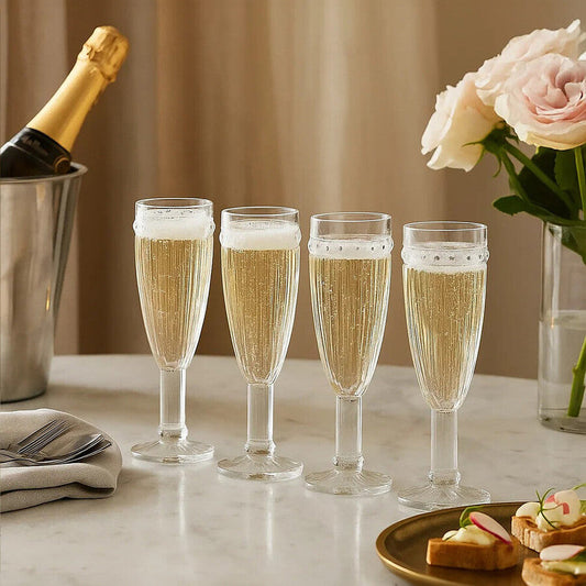 Auclair Set Of Four Champagne Glasses