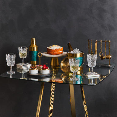 Set of Four Clear Wine Glasses | Fleur