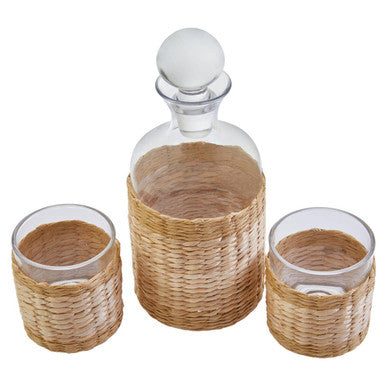 Juno Glass And Decanter Three Piece Set