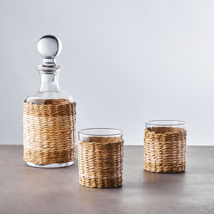 Juno Glass And Decanter Three Piece Set