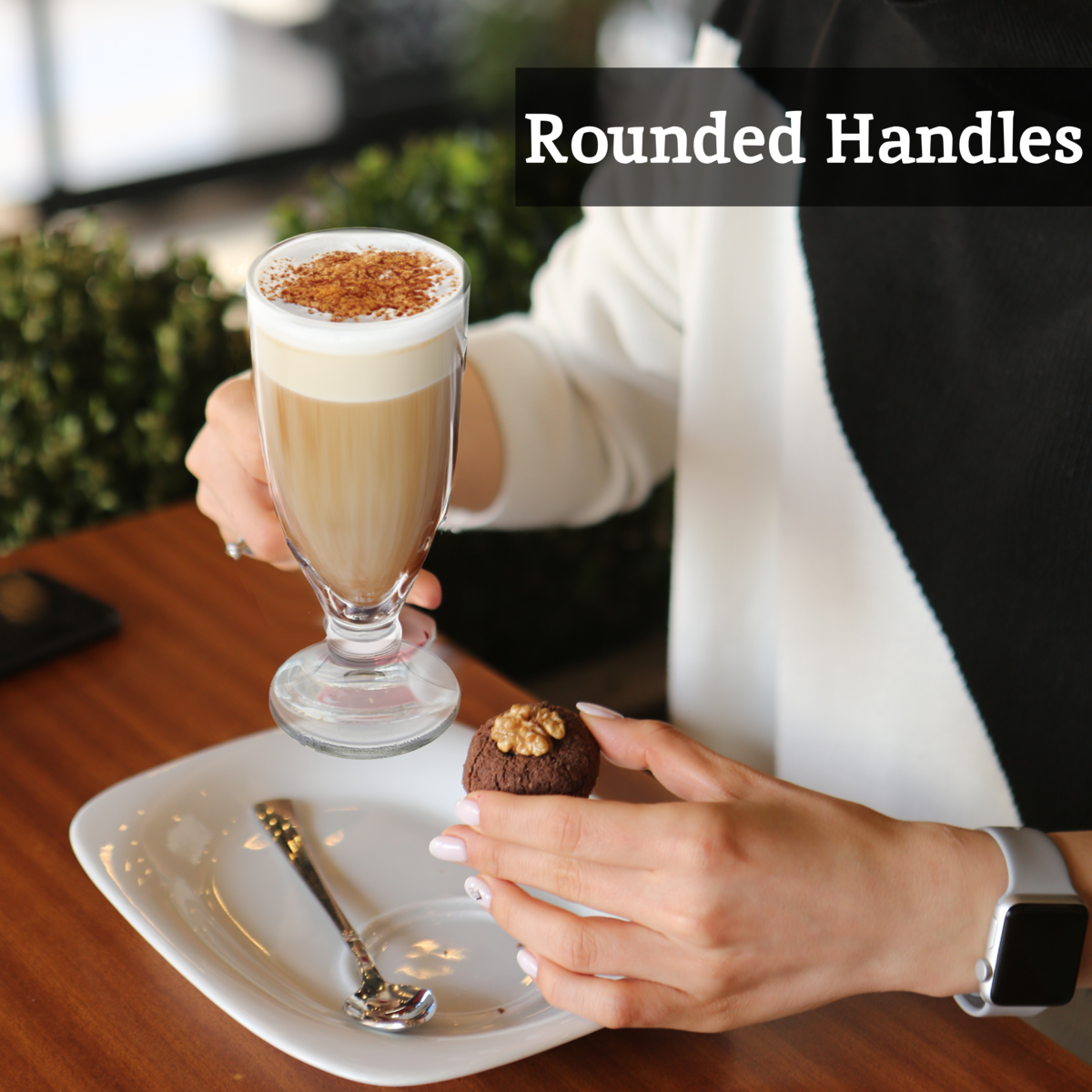 Set of Four Latte Glasses | Torta