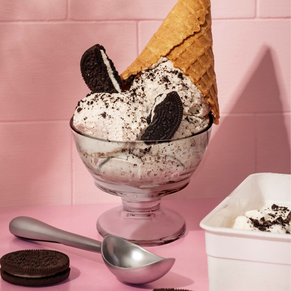 Set of Four Round Sundae Dishes | Torta