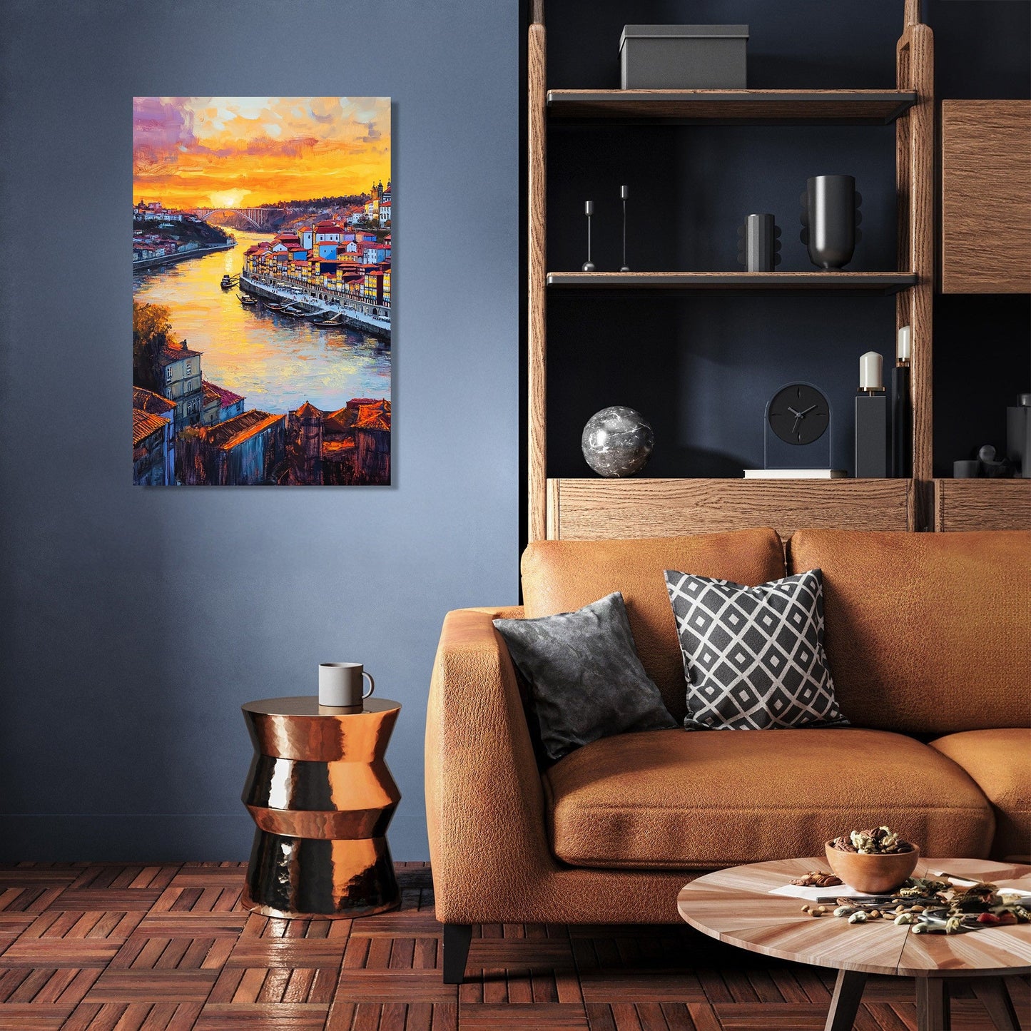 Porto Sunset Reflections Canvas