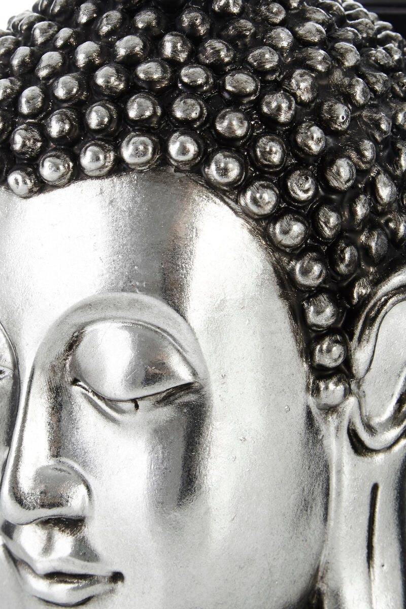 Silver Buddha Head Bookends | Piper