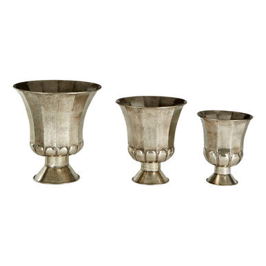 Reza Oversized Antique Planters   Set Of 3