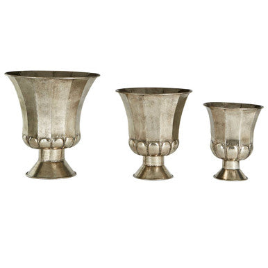 Reza Oversized Antique Planters   Set Of 3