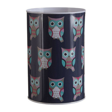 Large Money Tin | Happy Owls