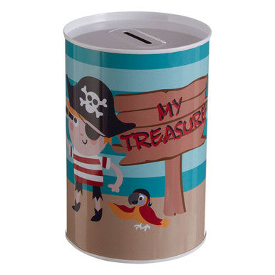 Pirate Round Money Tin.