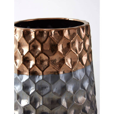Large Ceramic Vase with Metallic Finish | Galaxy