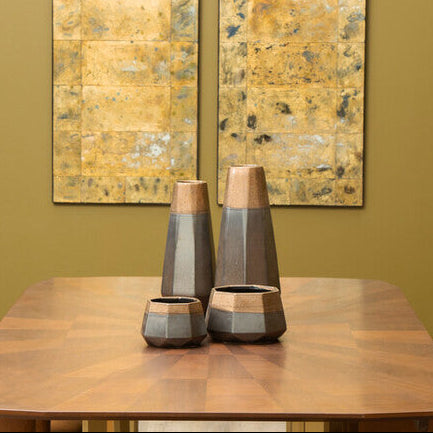 Jet Small Metallic Planter
