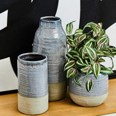 Caldera Small Grey Vase