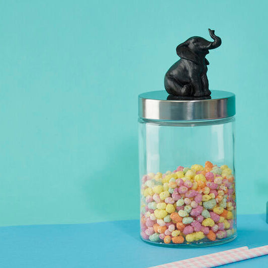Boho Elephant Jar