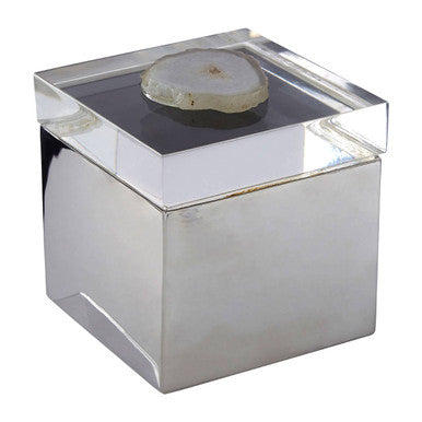 White Agate Small Trinket Box | Bowerbird