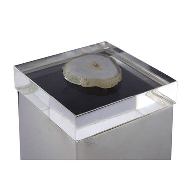 White Agate Small Trinket Box | Bowerbird