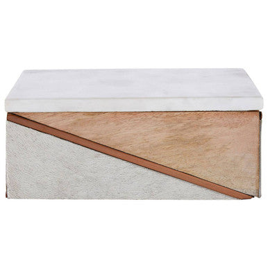 Bowerbird Cowhide Large Trinket Box