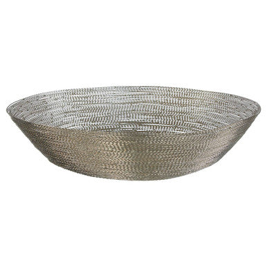 Nickel Wire Silver Decorative Bowl | Hege