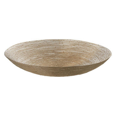 Nickel Twisted Metal Small Decorative Bowl | Hege