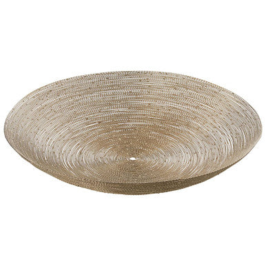 Nickel Twisted Metal Small Decorative Bowl | Hege