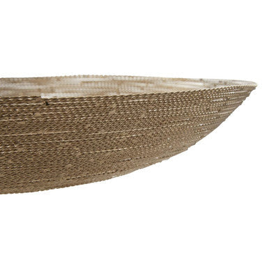 Nickel Twisted Metal Small Decorative Bowl | Hege