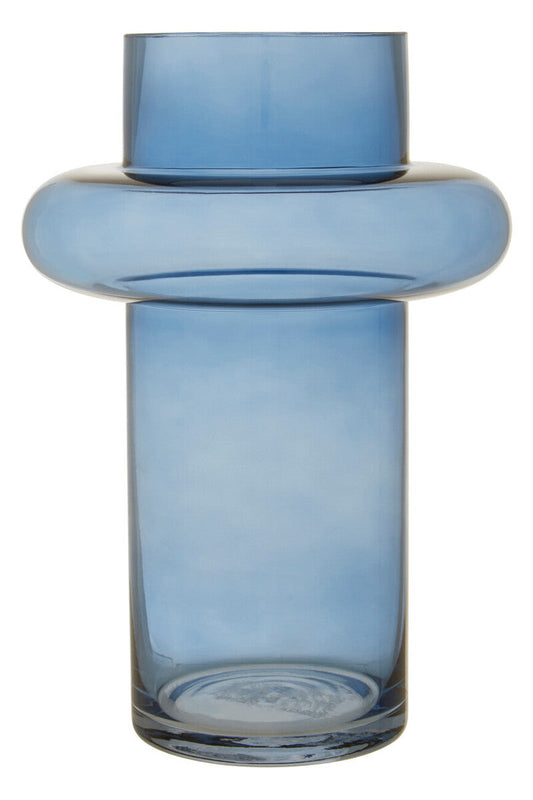 Large Blue Glass Vase | Cabrina