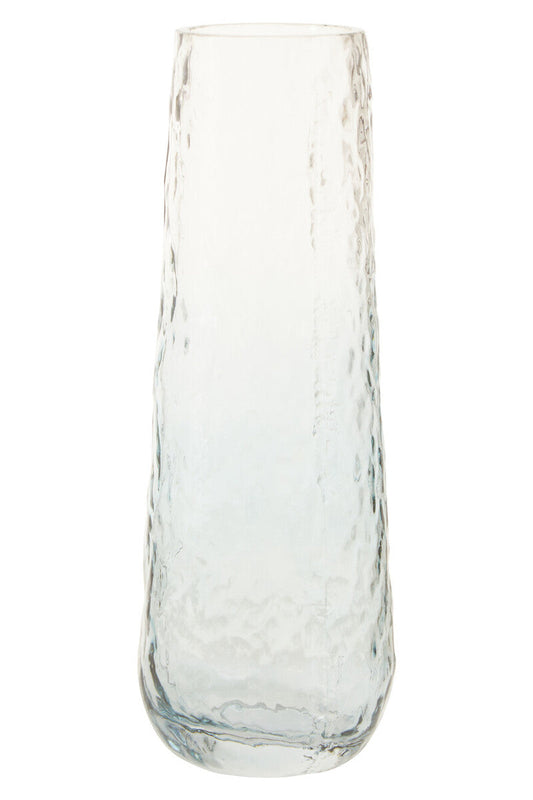 Brock large blue glass vase