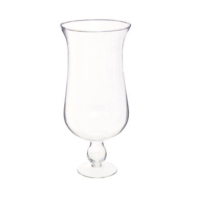 Clear Glass Fluted Vase  | Ambra