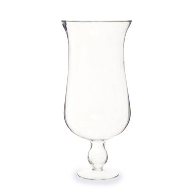 Clear Glass Fluted Vase  | Ambra