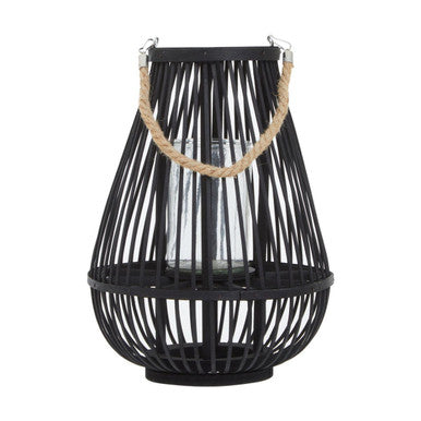 Small Black Bamboo Lantern | Lentigo