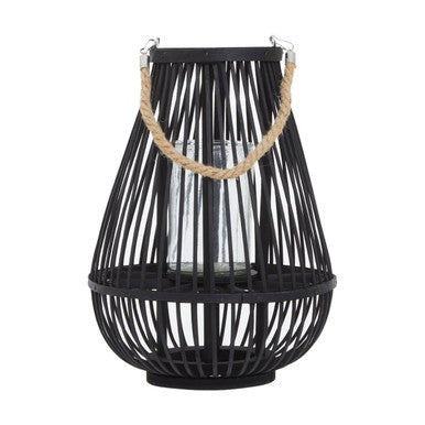 Small Black Bamboo Lantern | Lentigo