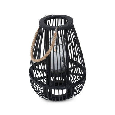 Small Black Bamboo Lantern | Lentigo