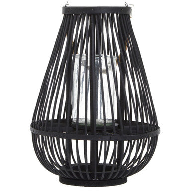 Small Black Bamboo Lantern | Lentigo