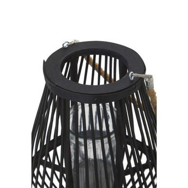 Small Black Bamboo Lantern | Lentigo