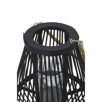 Small Black Bamboo Lantern | Lentigo