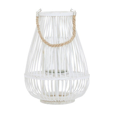 Lentigo Small White Bamboo Lantern
