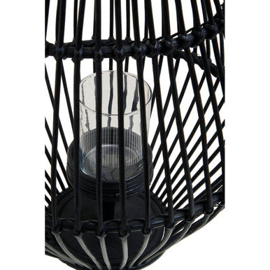 Mataram Black Lantern With Hoop Handle