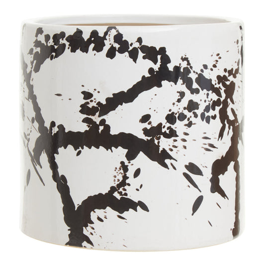 Sorrell Black And White Large Planter