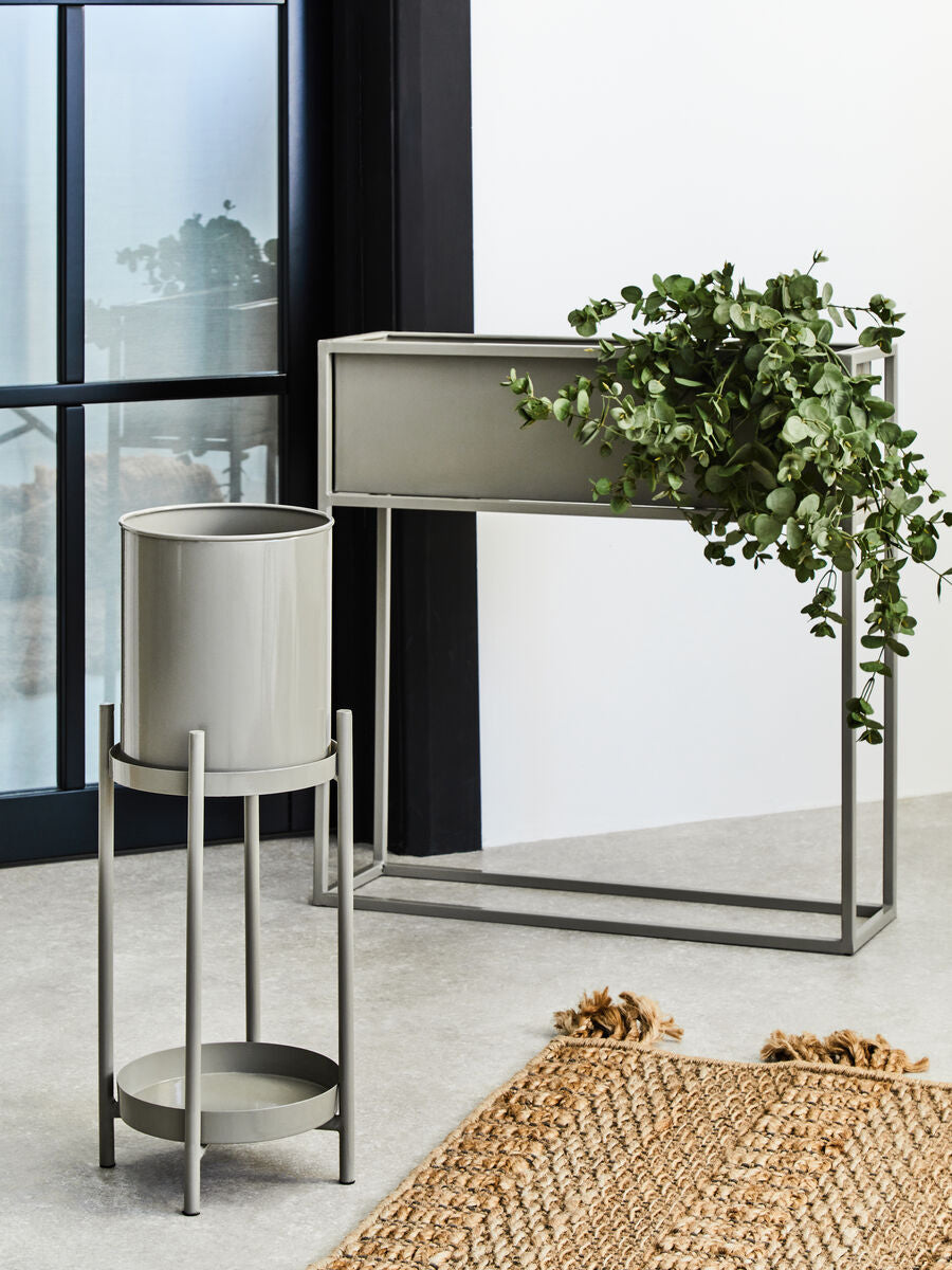 Asher Two Tier Grey Plant Stand