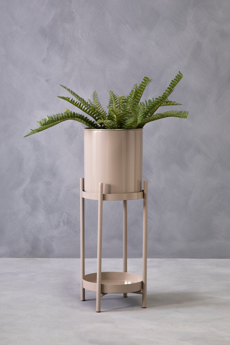 Asher Two Tier Grey Plant Stand