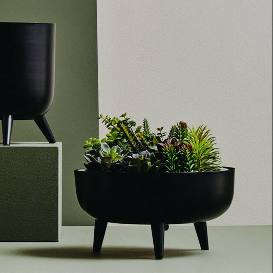 Alina Black Planter