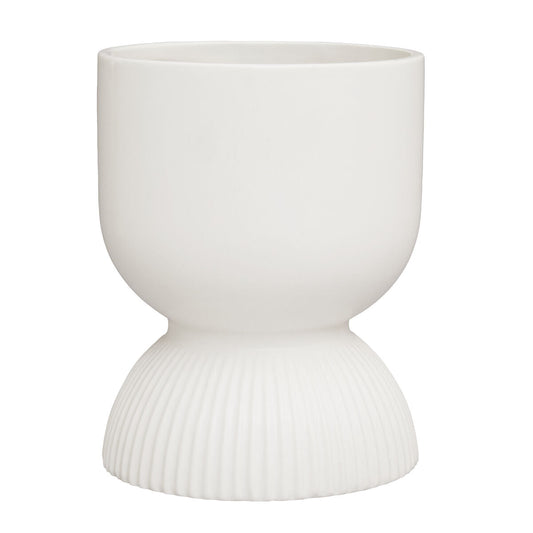 Fia White Planter