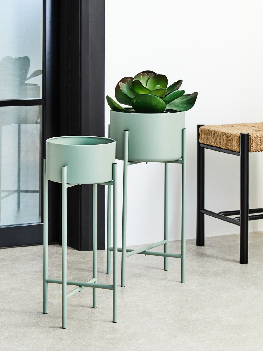 Trosa Large Green Floor Standing Planter