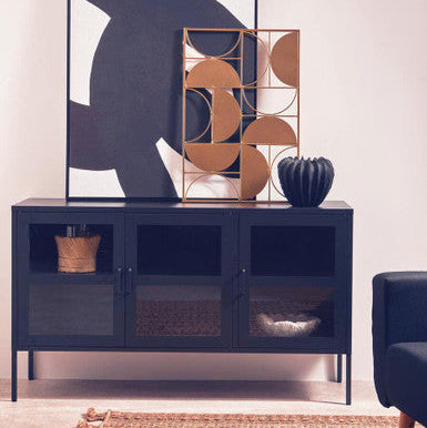 Broc Black Textured Vase