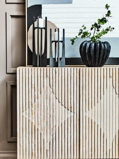Broc Black Textured Vase