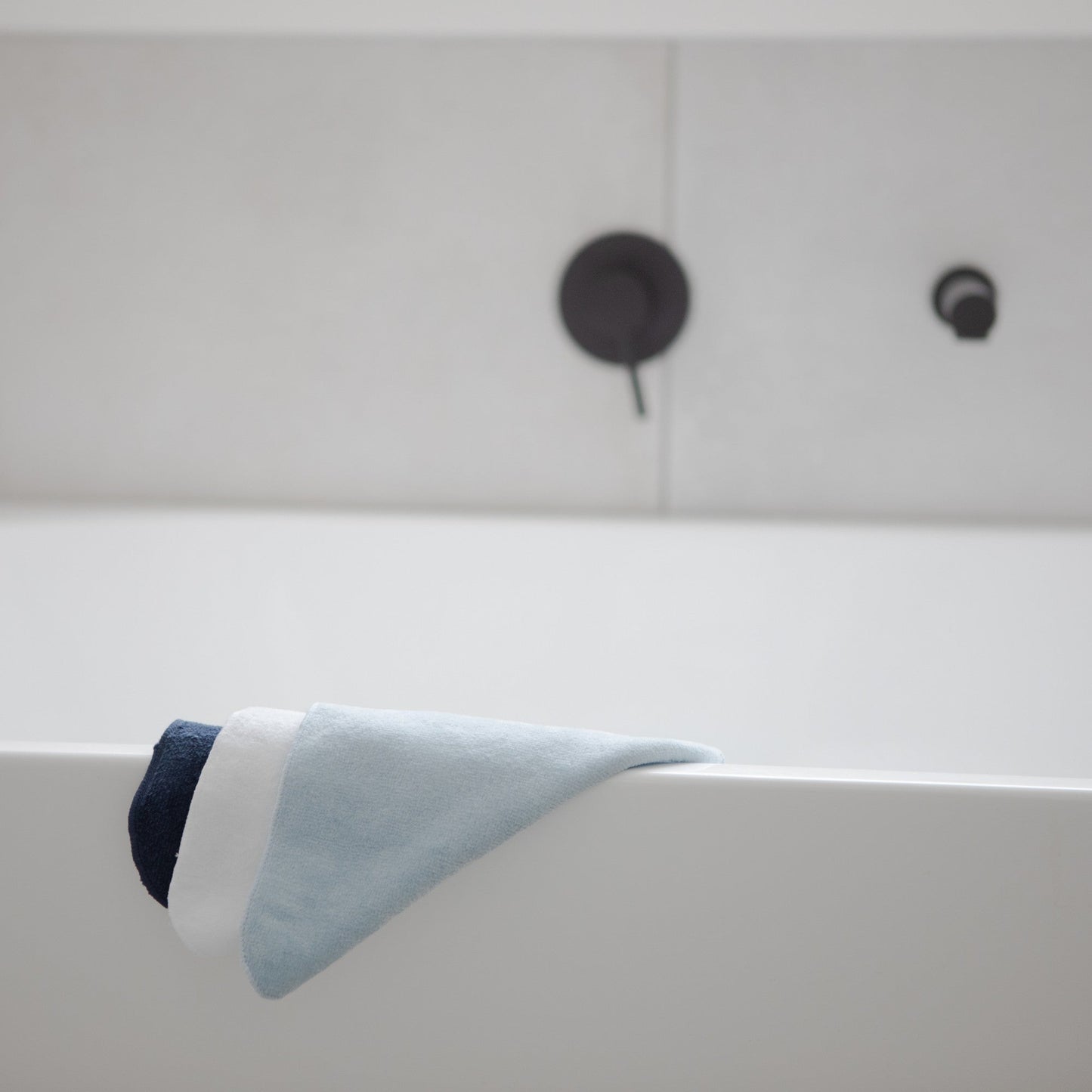 Mum 2 Mum Cotton Facewashers / Reusable Wipes - 6 Pack - BLUES