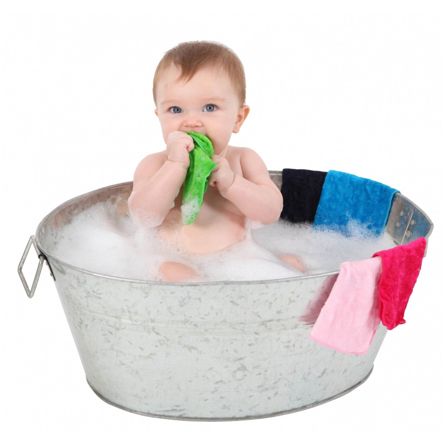 Mum 2 Mum Cotton Facewashers / Reusable Wipes - 6 Pack - PINKS