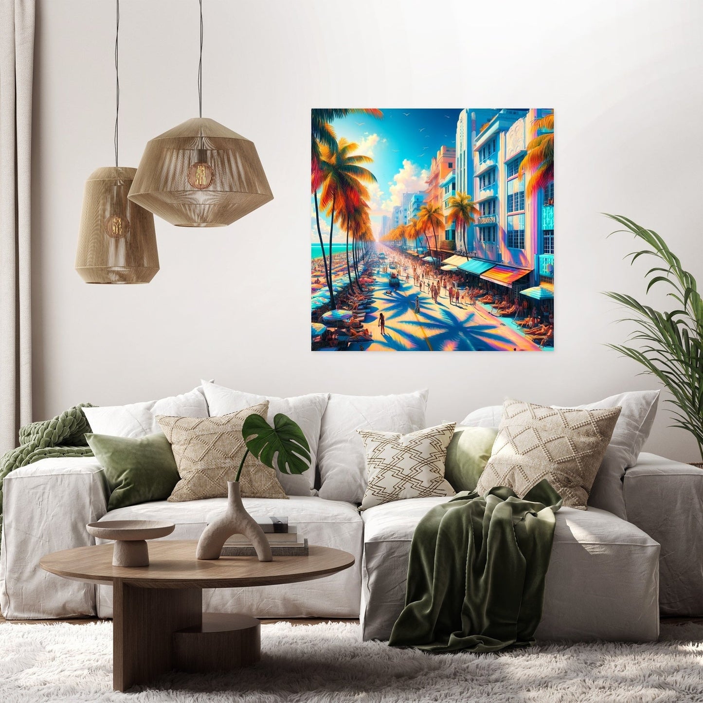 Vibrant Miami Summer Canvas