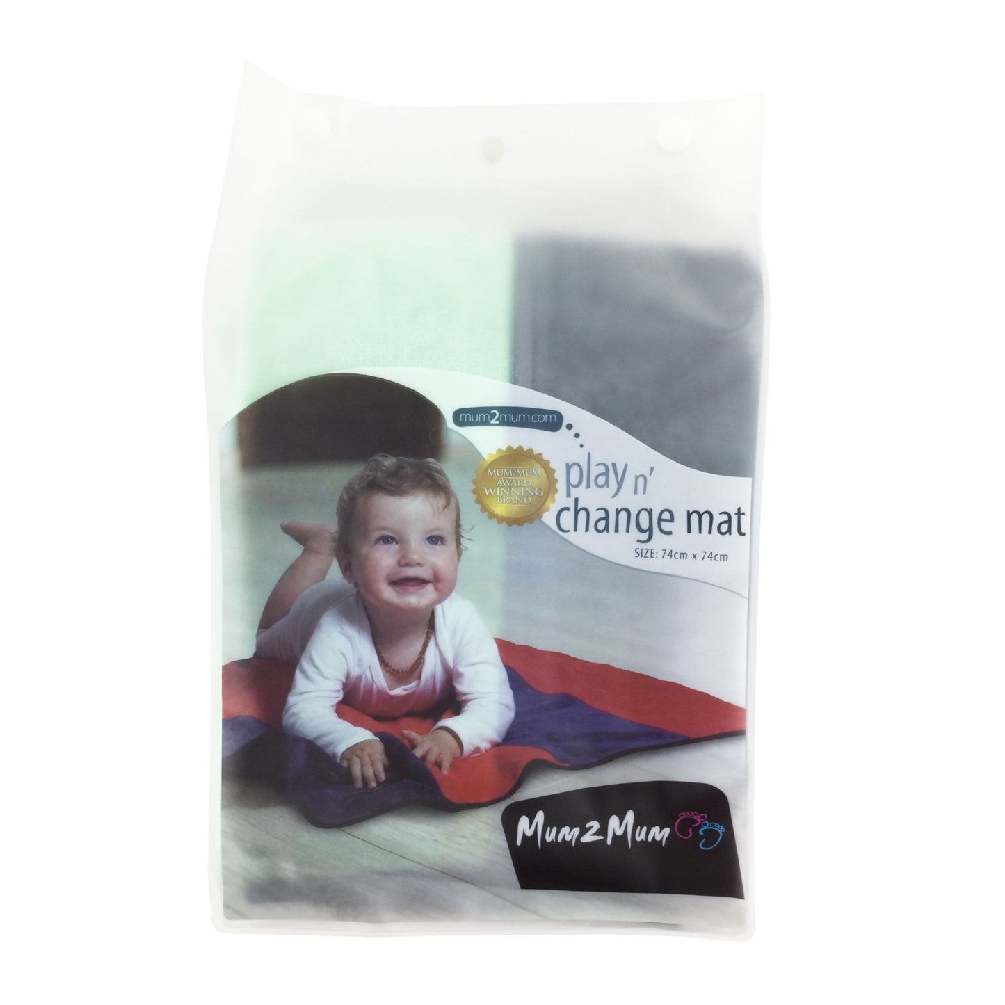 Mum 2 Mum Changing Mat / Playmat - Dusty Pink & Stone