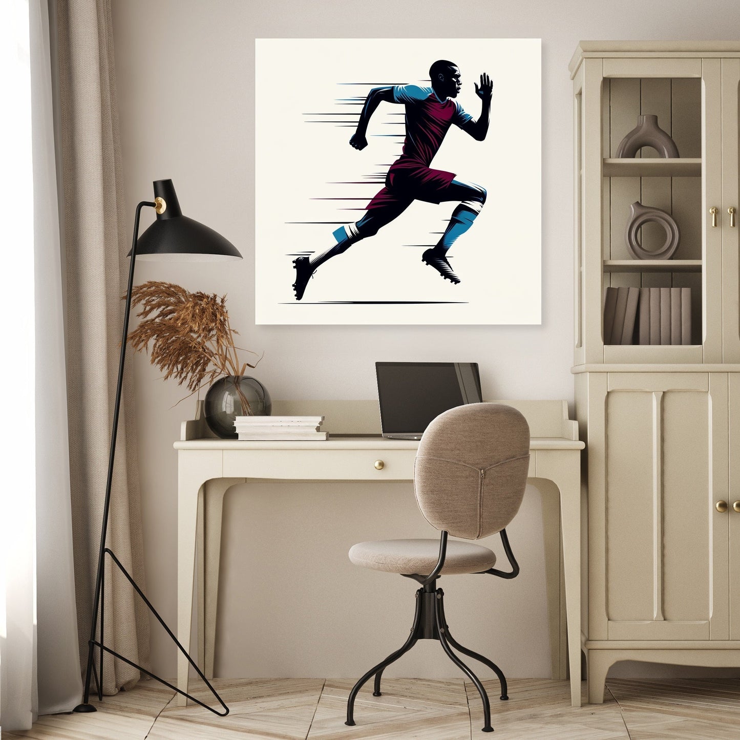 London Claret Rush Canvas