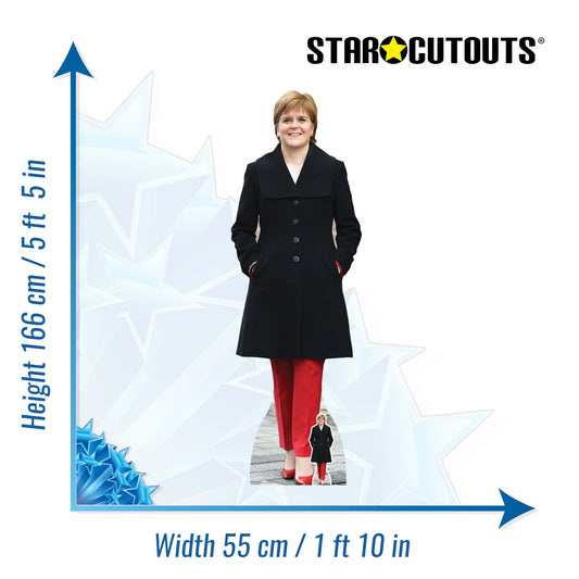SC1449 Nicola Sturgeon PoliticIan Cardboard Cut Out Height 166cm